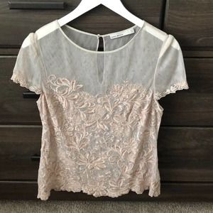 💙 Karen Millen sheer lace top 10